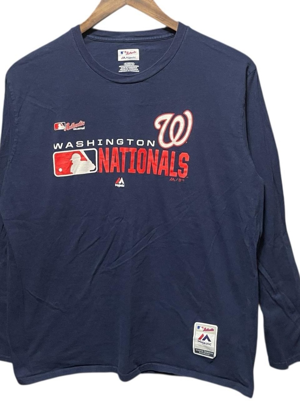 Washington nationals MLB baseball long sleeve crewneck casual pro sports shirt